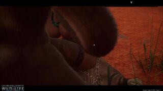 Mulatta is having a good time with Cowgirl - Wild Life
