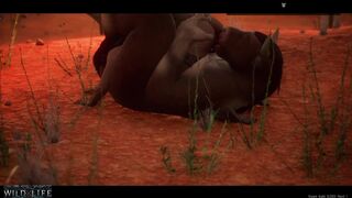 Mulatta is having a good time with Cowgirl - Wild Life
