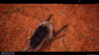 A cute girl gets fucked by a little monster - Wild Life