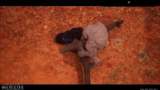 A cute girl gets fucked by a little monster - Wild Life
