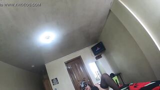 My step son takes some pictures for my webpage and I teach him how to masturbate