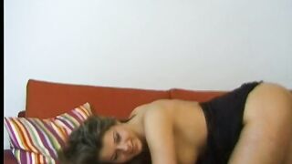 Lenka's first porn performance is a brunette whore who