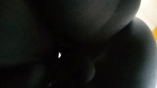 Squirting Ebony Cum in pussy POV