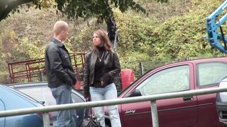 Curvy babe from Germany loves an outdoor fuck