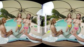 Naughty America - Babes share a big dick during their vacation!