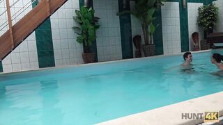 HUNT4K. Hunter picked up slut Anna Rose for nice sex in private pool