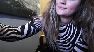 THICK BLONDE GIRL LOOKS INTO YOUR EYES and SMOKES A CIGARETTE FOR YOU!