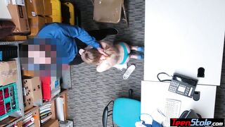 Nervous petite russian thief got caught and fucked