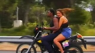Busty German gets smashed by a BBC outdoors