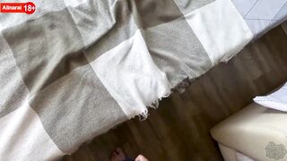 Stepson fucked big breasted stepmom while her hand got stuck in the bed mechanism