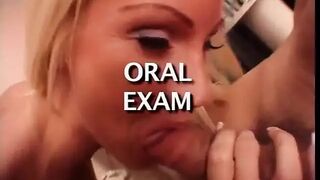 Horny babe moans in pleasure as she gets her wet cunt banged by a huge pole