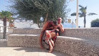 Selena's Outdoor Posing and Sex Games in Heels