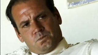 Randy slut takes cumshot on her face after getting ass cock boned