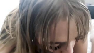 Swallows All Cum From Big Dick