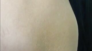 I let a masturbation-loving brunette Jana taste my cock and