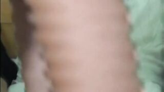 I let a masturbation-loving brunette Jana taste my cock and