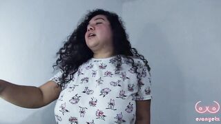 Busty girl dances sexy in front of her stepbrother