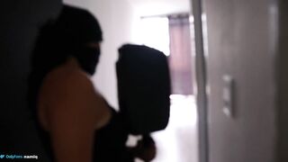I Surprise a Criminal in My House and Punish Her with My Cock