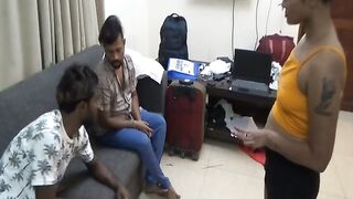 A Desi Girl Was Cheating With Two Strangers And Had A Threesome With Full Dirty Hindi Talk