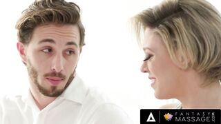 FANTASY MASSAGE - Sex Addict MILF Dee Williams Gets Destroyed By Her Horny Stepson Lucas Frost