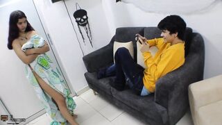 My Horny Step Sister Wants to Feel My Cock Deep Inside Cum-nalgas - in English