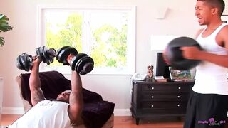 The Group Exercise with the Thick Black Gals Gets Steamy Once They See His BBC