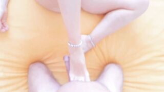 Selena's close up cumshots and foot games