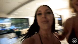 ANGELA WHITE - Busty Lesbian Sex in the Pool with Gabbie Carter