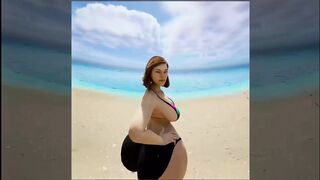 THE DUKEZ vr Big Ass PAWG MILF Mrs. Keagan takes BBC on the beach
