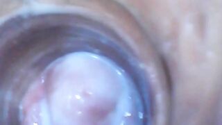 Close up masterbation camera inside my super wet creamy pussy pls eat it