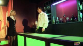 Gorgeous chick Tia Lane having fun with a big cock in the club
