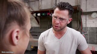 Dude fucks bound pricipal and stepsis