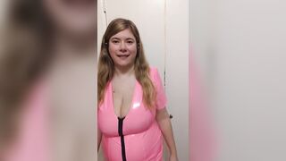 BBW MILF slow motion bouncing boobs