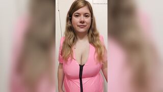 BBW MILF slow motion bouncing boobs