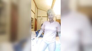 Hot Blonde MILF Playing with Her Pussy
