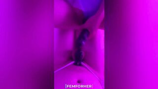 Squirting on my Boyfriend Caged Dick showing my Superiority -Compilation-