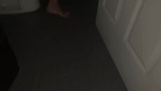 Naughty Student Peeing in the Bathroom