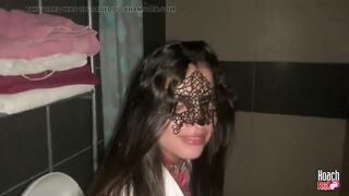 Naughty Student Peeing in the Bathroom