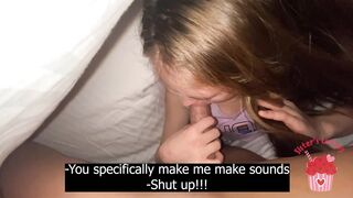 I FUCK MY STEPBROTHER UNDER THE COVERS