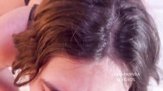LUCKY MAN FUCKS HIS BOSS'S STEPDAUGHTER, CREAMPIE DOGYSTYLE