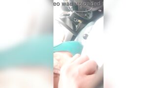 My girlfriend's mom sucks me in the car