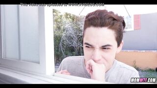 Caught Spying on Mature Woman