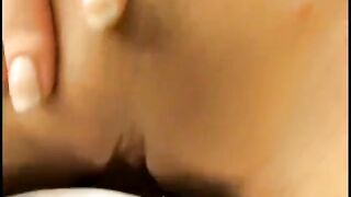 Long haired blond in sexy lingerie sucks and fucks