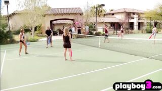 Sexy swinger couple enjoys fucking with other couples