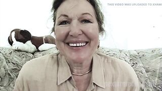 granny is horny for stiff cum cock