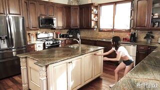All Natural Petite Babe Jasmine Grey Gets Impaled By A Hard Cock