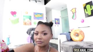 TRUE ANAL Curvaceous ebony beauty Avery Jane has her big booty drilled deep
