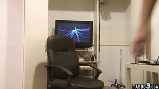 Pierced redhead MILF mother in law GI Jen analyzed next to stepdaughter