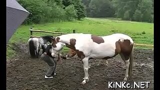 Female domination with hard whipping and riding naked serf
