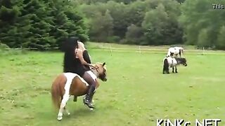 Female domination with hard whipping and riding naked serf